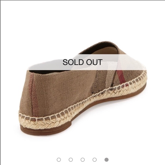 Burberry Hodgeson Flats Espadrille Brit size 37 - Picture 5 of 5